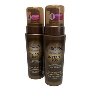 Jergens Natural Glow Deep Bronze Tanning Mousse 6 fl oz 2 Pack Sunless